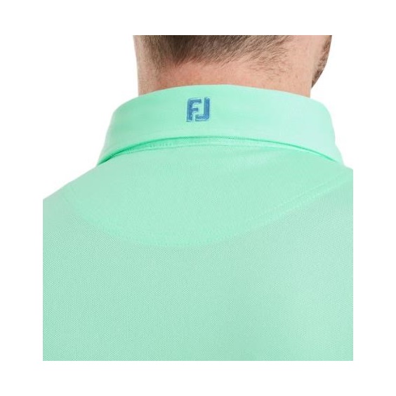 FootJoy Stretch Pique Solid Herren Poloshirt, sea glass