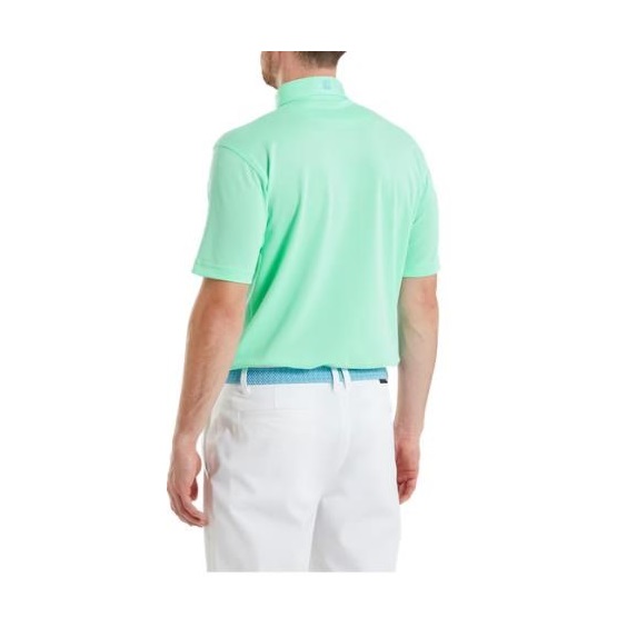 FootJoy Stretch Pique Solid Herren Poloshirt, sea glass