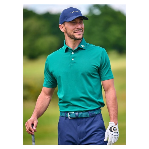 FootJoy Stretch Pique Solid Herren Poloshirt, field green