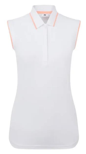 FootJoy Sleeveless Damen Poloshirt, weiss
