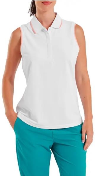 FootJoy Sleeveless Damen Poloshirt, weiss