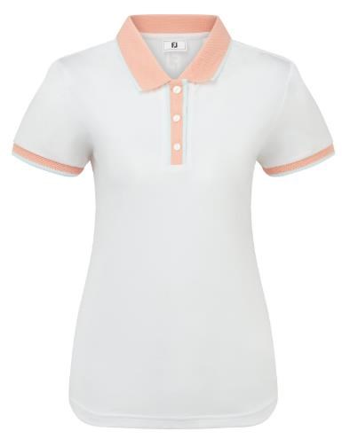 FootJoy Cap Sleeve Damen Poloshirt, weiss