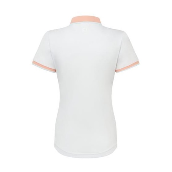 FootJoy Cap Sleeve Damen Poloshirt, weiss