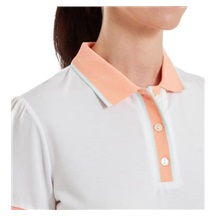 FootJoy Cap Sleeve Damen Poloshirt, weiss