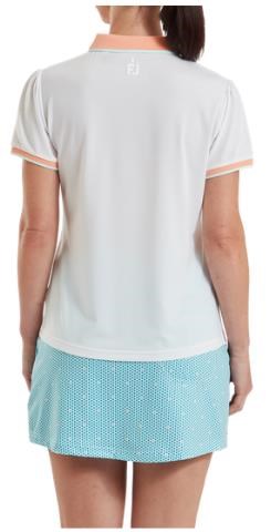 FootJoy Cap Sleeve Damen Poloshirt, weiss
