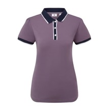 FootJoy Cap Sleeve Damen Poloshirt, dusty violet/navy