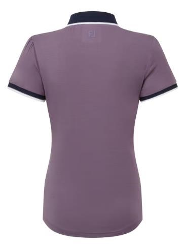 FootJoy Cap Sleeve Damen Poloshirt, dusty violet/navy