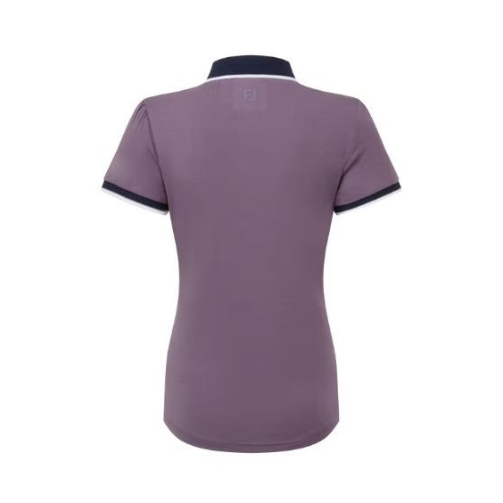FootJoy Cap Sleeve Damen Poloshirt, dusty violet/navy