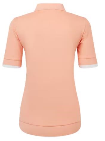 FootJoy Texture Knit Herren Poloshirt, desert peach/white