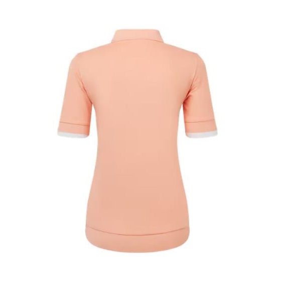 FootJoy Texture Knit Herren Poloshirt, desert peach/white