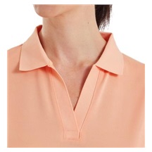 FootJoy Texture Knit Herren Poloshirt, desert peach/white