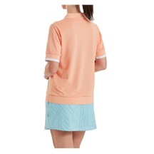 FootJoy Texture Knit Herren Poloshirt, desert peach/white