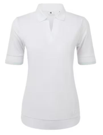 FootJoy Texture Knit Herren Poloshirt, weiss