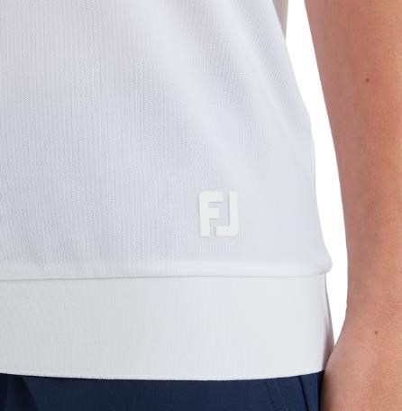 FootJoy Texture Knit Herren Poloshirt, weiss