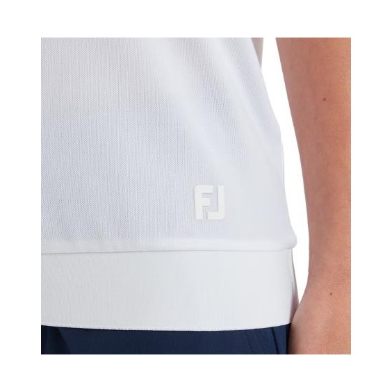 FootJoy Texture Knit Herren Poloshirt, weiss