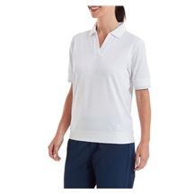 FootJoy Texture Knit Herren Poloshirt, weiss