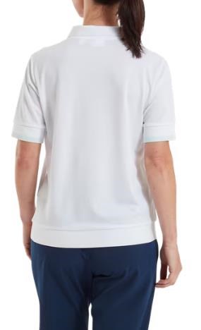 FootJoy Texture Knit Herren Poloshirt, weiss