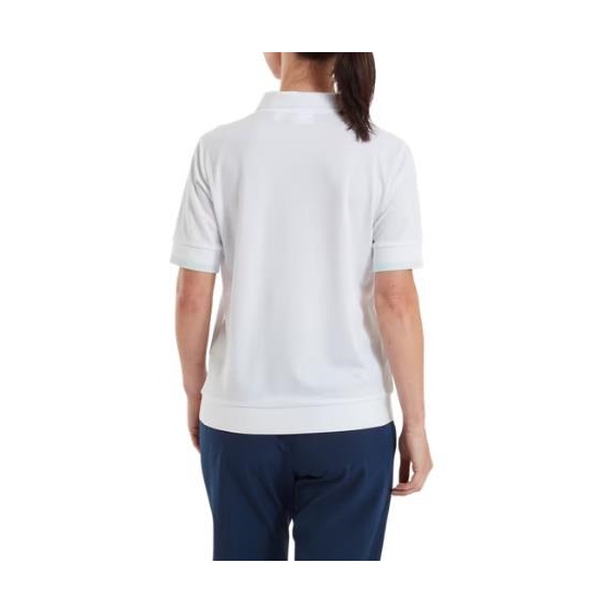FootJoy Texture Knit Herren Poloshirt, weiss