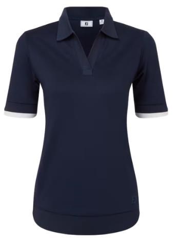 FootJoy Texture Knit Damen Poloshirt, dunkelblau