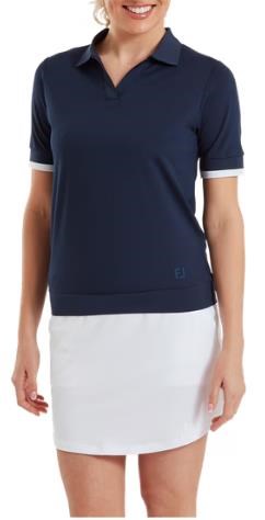 FootJoy Texture Knit Damen Poloshirt, dunkelblau