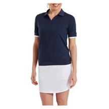 FootJoy Texture Knit Damen Poloshirt, dunkelblau