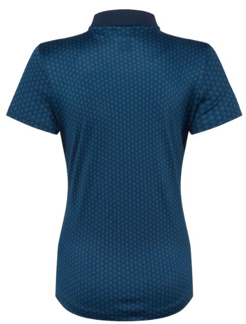 FootJoy Zip Blade Damen Poloshirt, tonal tile navy print