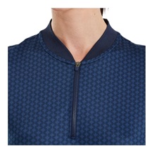 FootJoy Zip Blade Damen Poloshirt, tonal tile navy print