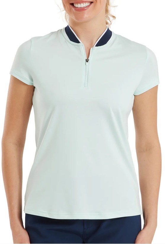 FootJoy Zip Blade Damen Poloshirt, glacial blue