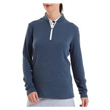 FootJoy 1/4 Zip Blade Collar Midlayer Damen Sweatshirt, navy/dusty violet/glacial blue