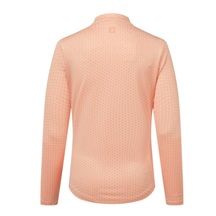 FootJoy MIDLAYER FULL ZIP PRINTED Damen Sweatshirt, desert peach