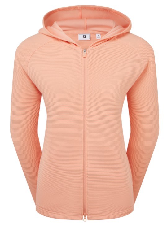 Footjoy Full-Zip Ottoman Hoodie Damen Sweatshirt, desert peach