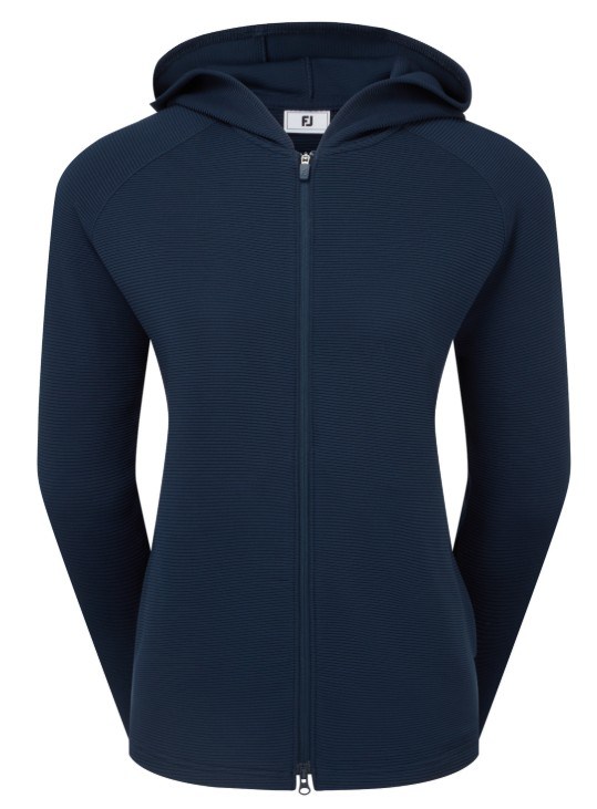 Footjoy Full-Zip Ottoman Hoodie Damen Sweatshirt, dunkelblau