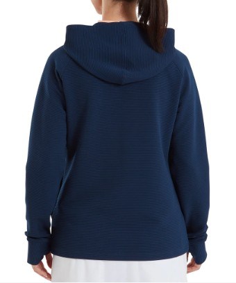 Footjoy Full-Zip Ottoman Hoodie Damen Sweatshirt, dunkelblau