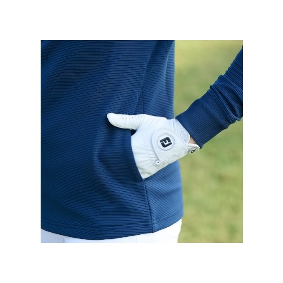 Footjoy Full-Zip Ottoman Hoodie Damen Sweatshirt, dunkelblau
