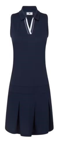 FootJoy Pleated Golfkleid, dunkelblau/weiss