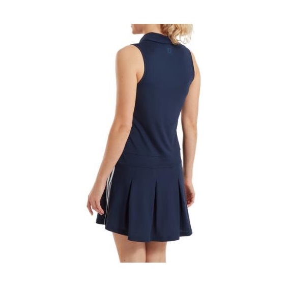 FootJoy Pleated Golfkleid, dunkelblau/weiss