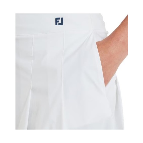 FootJoy Pleated Golfrock weiss/dunkelblau