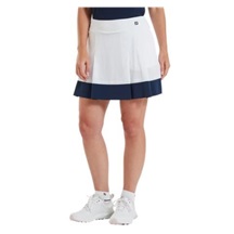FootJoy Pleated Golfrock weiss/dunkelblau
