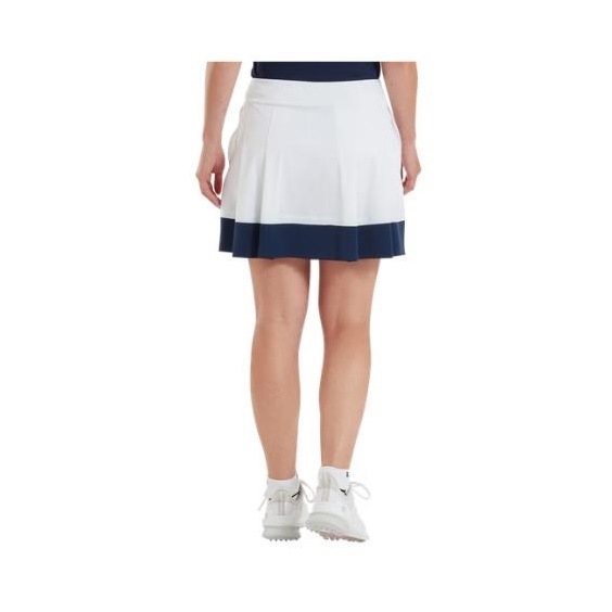 FootJoy Pleated Golfrock weiss/dunkelblau