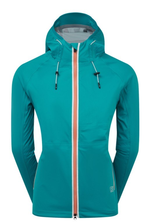 FootJoy HydroKnit Wasserdichte Damenjacke, blue/white/desert peach