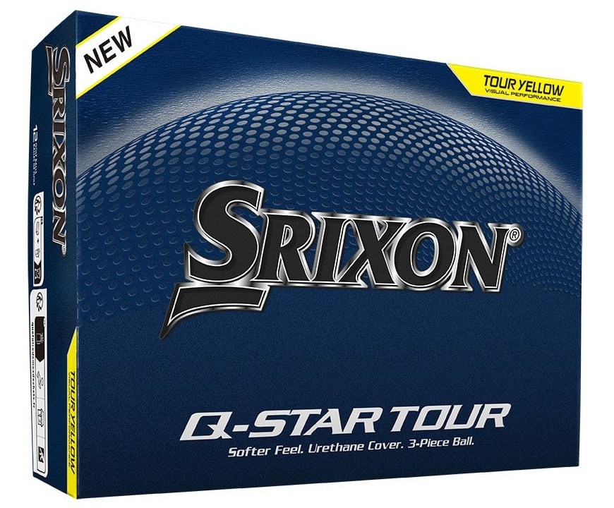 Srixon Q-Star Tour Golfbälle, gelb