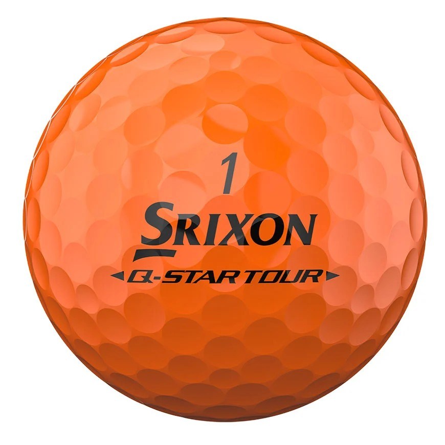 Srixon Q-Star Tour Divide Golfbälle, gelb/orange