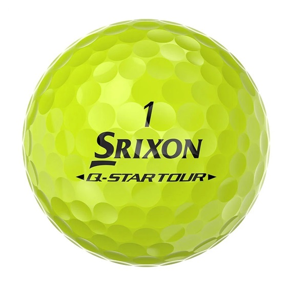 Srixon Q-Star Tour Divide Golfbälle, gelb/orange