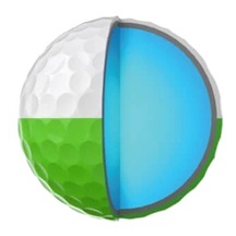 Srixon Q-Star Tour Divide Golfbälle, gelb/orange