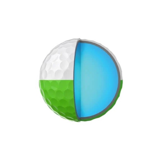 Srixon Q-Star Tour Divide Golfbälle, gelb/orange