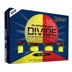 Srixon Q-Star Tour Divide Golfbälle, gelb/rot