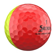 Srixon Q-Star Tour Divide Golfbälle, gelb/rot