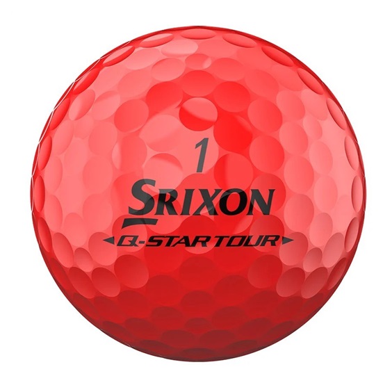 Srixon Q-Star Tour Divide Golfbälle, gelb/rot