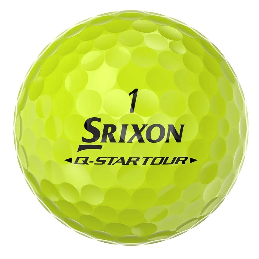 Srixon Q-Star Tour Divide Golfbälle, gelb/rot