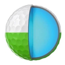 Srixon Q-Star Tour Divide Golfbälle, gelb/rot